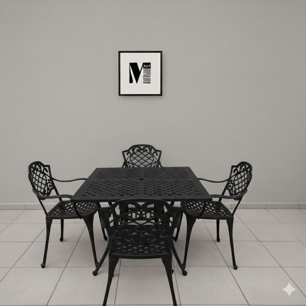 Juego de jardin chateux x4 Cuadrada