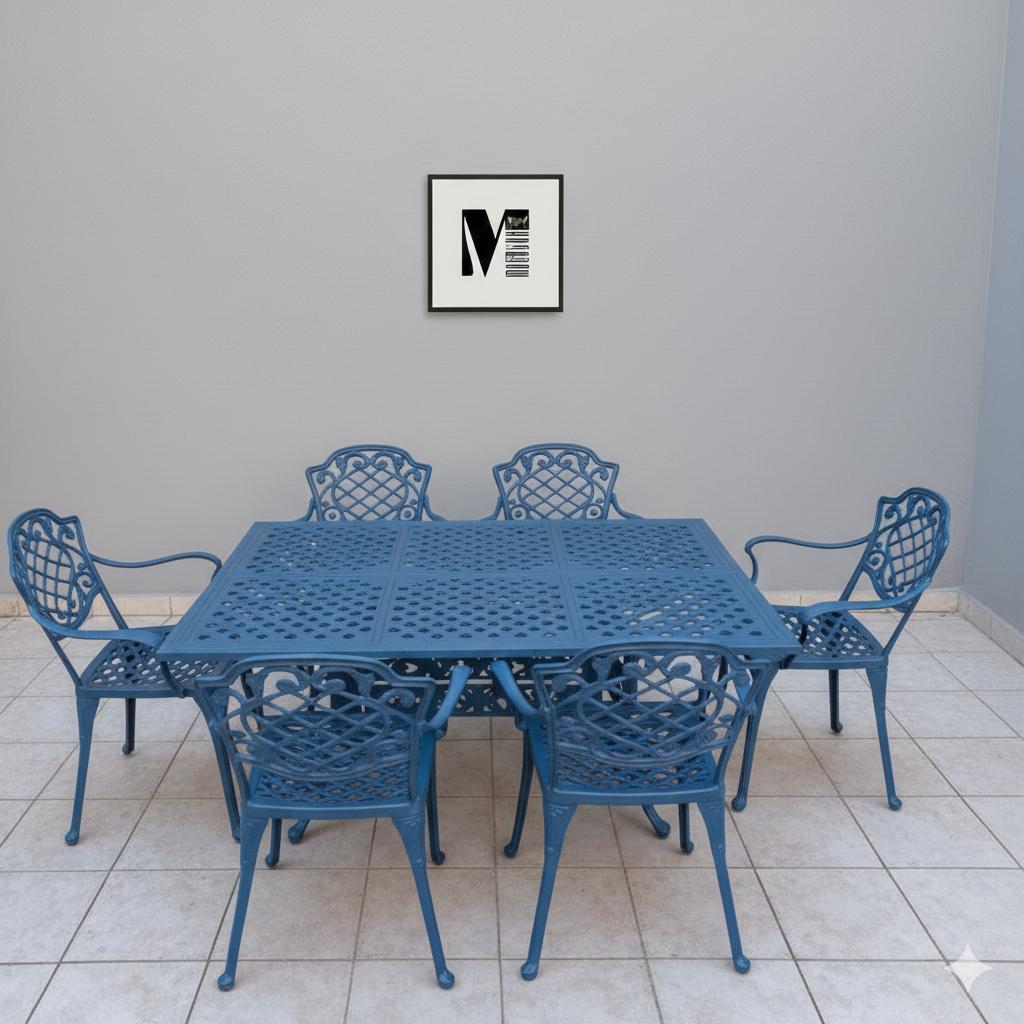 Juego de jardin chateux X6 Rectangular 