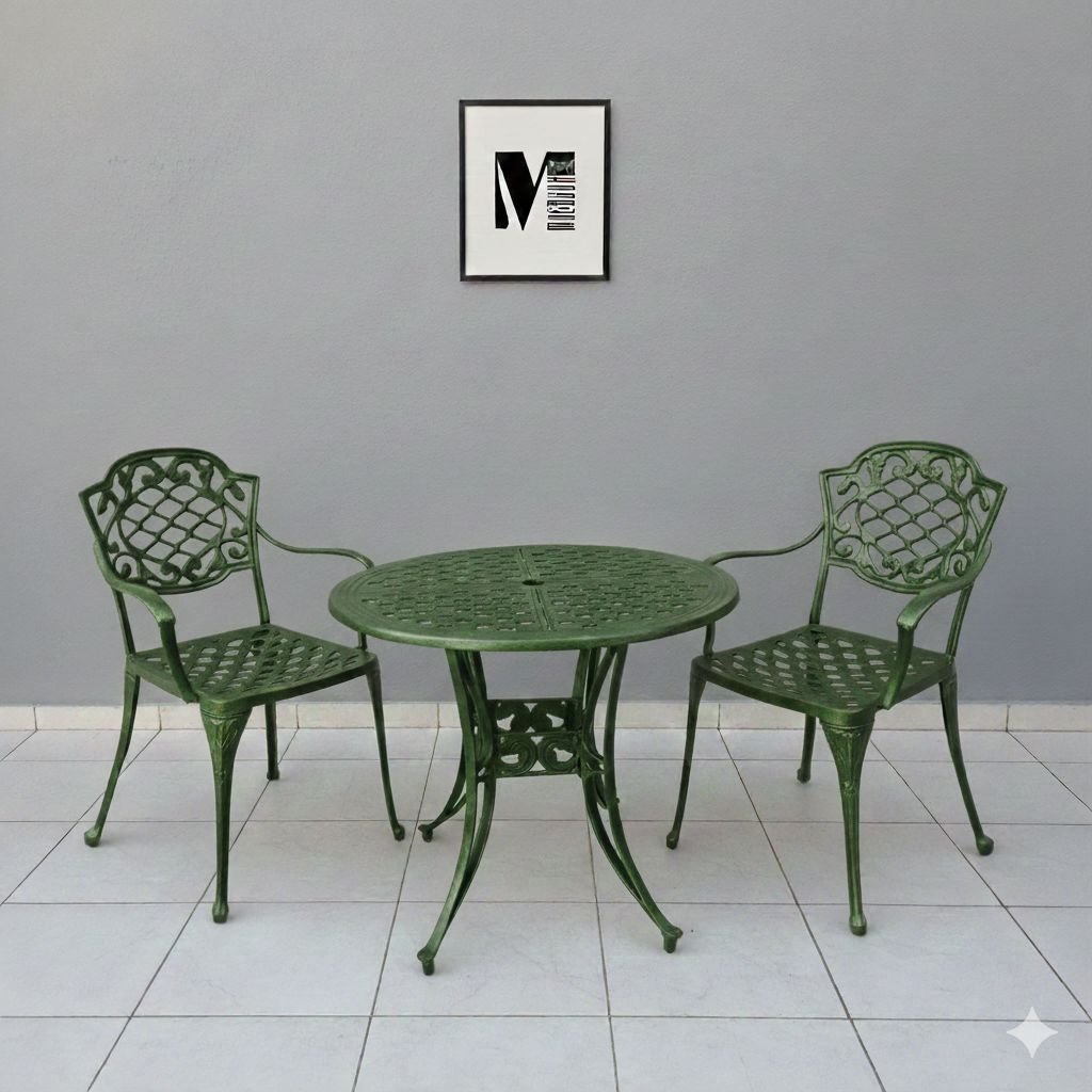 Juego de jardin chateux x2 redonda