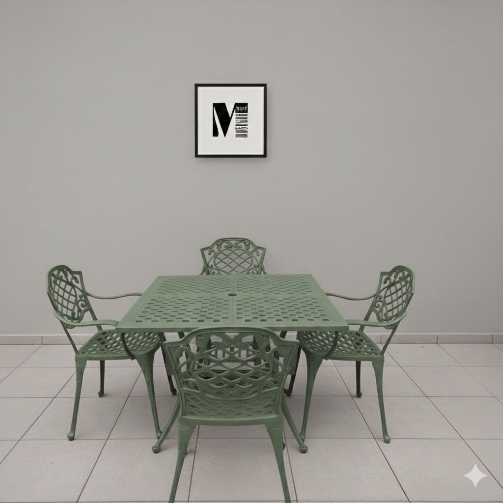 Juego de jardin chateux x4 cuadrada