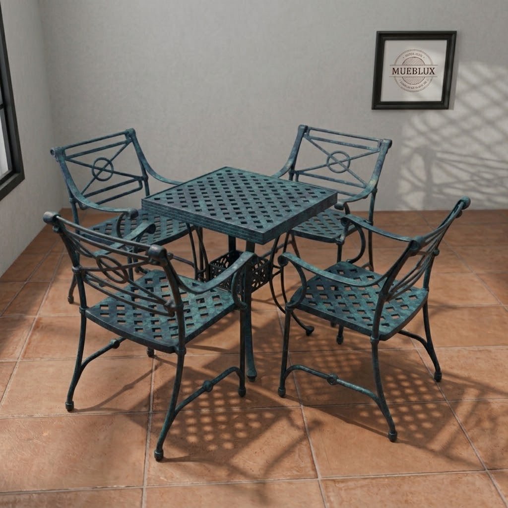 Juego de jardin x4 Nápoles cuadrada